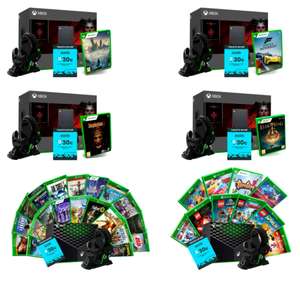 Varios Pack Consola XBOX X + Base de Carga + Auricular + Juegos + Tarjeta Regalo