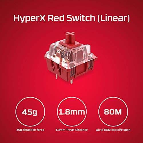 HyperX Alloy Origins 60 – Teclado mecánico para juegos, Formato ultracompacto al 60%
