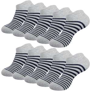 10 pares de calcetines tobilleros talla 43-46 (otro modelo en descripción)