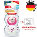 NUK Star Baby Dummy | 6-18 meses | Chupetes de día y noche | Silicona sin BPA | Koala rosa | 2 unidades