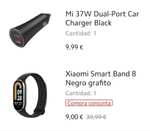 Xiaomi Smart Band 8 + Cargador doble de coche 37w (7,2€ con Mi Points)