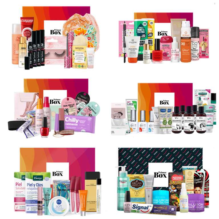 Pack 6 Primor box - 42 Productos de Salud y Belleza
