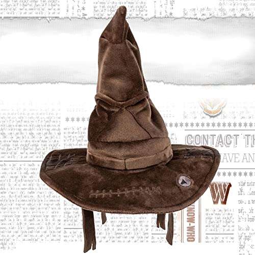 Famosa - Sombrero seleccionador de Harry Potter, 4 frases de la película con las casas de Hoghwarts, sonido en español.