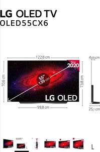 Televisor LG OLED55CX6LA - Smart TV 4K UHD OLED