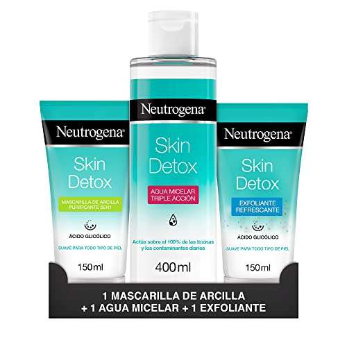 Neutrogena - Rutina Skin Detox, Pack de 3 unidades
