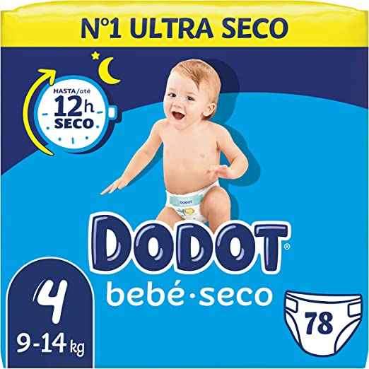 Dodot bebe seco talla 3,4,5, desde 0,16€/pañal