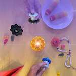Cefa Toys - Totem Infernal Power, 5 Peonzas Electrónicas Apilables con LED de Colores