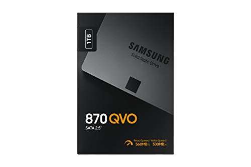 Samsung 870 QVO SATA III 1TB 560 MB/s lectura - 530 MB/s de escritura
