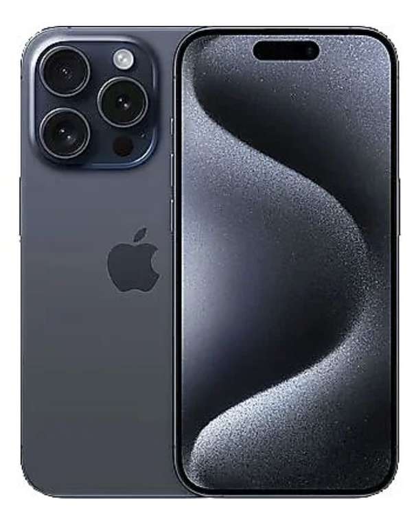 Apple iPhone 15 Pro, Titanio Azul, 128 GB, 5G, 6.1" Pantalla Super Retina XDR, Chip A17 Bionic, iOS