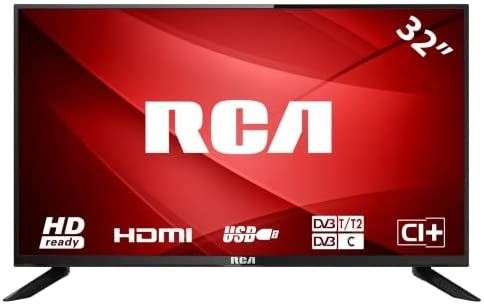 Televisores 32 Pulgadas HD, 2X HDMI, USB Reproductor Multimedia, DVB-T2/C Modo Hotel