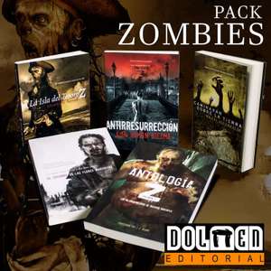 Pack de libros de zombies, editorial dolmen. 5 libros