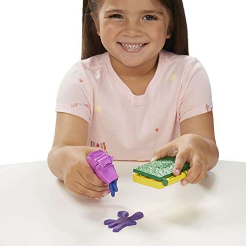 Play-Doh - Zoom Zoom - Aspiradora de Play-Doh - Juguete con 5 Botes de plastilina