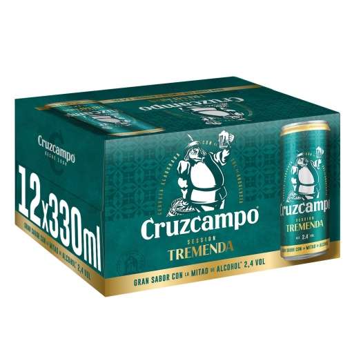 Cerveza Cruzcampo Tremenda a 0,35 €/lata