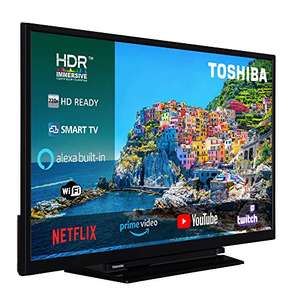 TOSHIBA 32W3163DG Smart TV 32 pulgadas HDR, compatible con asistentes Alexa y Google, TV Satélite, Bluetooth, Dolby Audi