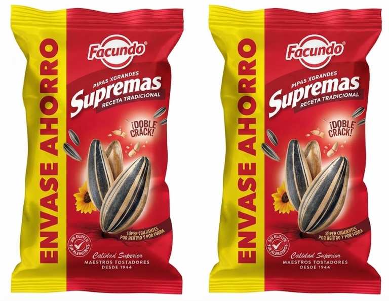Imagen de 2 X Facundo Pipas de Girasol Tosta