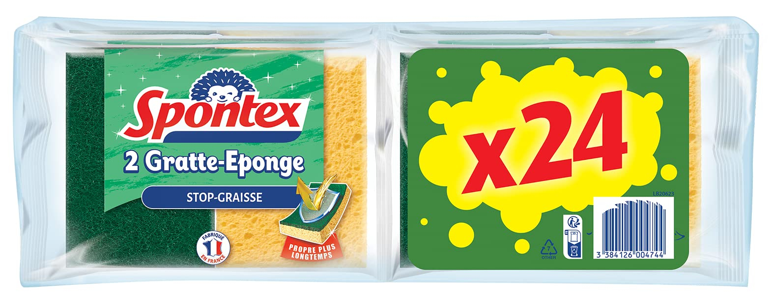 Spontex Rasqueta de Esponja Stop-Grasa (Pack de 24)