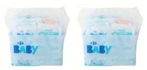 960 Toallitas bebé fresh aloe vera Carrefour Baby. 2x 6x80 uds. (Recogida en tienda gratis a partir de 30€)