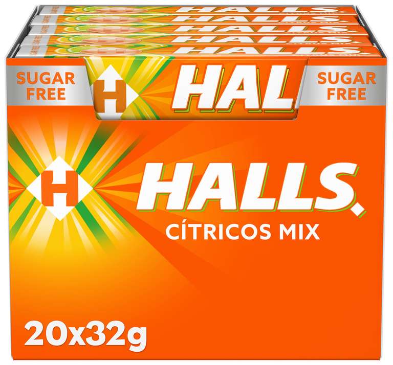 Caja de 20 paquetes de caramelos HALLS CÍTRICOS MIX [10,79€ si tienes 3 suscripciones]