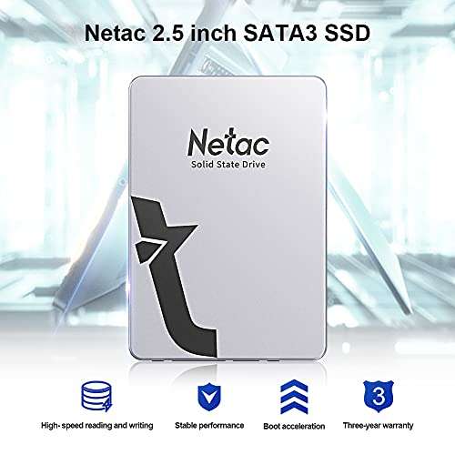 Netac SSD 512GB Disco Duro SATAIII 2.5'' Disco de Estado Sólido Interno SSD