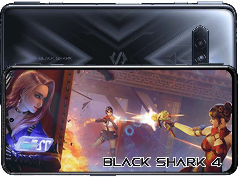 Móvil - Black Shark 4, Negro, 12 GB RAM, 256 GB, 6.67" FHD+ AMOLED, Snapdragon 870, 5G, Android 11.