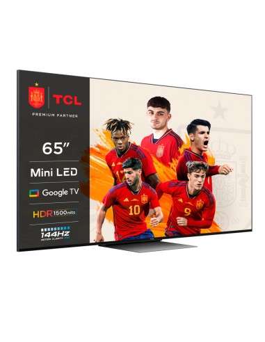 TV QLED 65" - TCL 65C835 | FALD VA MiniLED, 320 zonas, 4K, 144Hz, Google TV, Sound by Onkyo, HDR10+, Dolby Vision