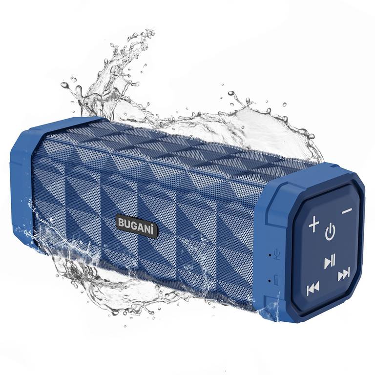 BUGANI Altavoz Bluetooth 5.4 30W Potente con Graves Mejorados, 30h Autonomía, IPX5 y TWS para Exterior