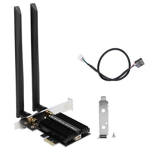 Tarjeta PCIe WiFi para PC con Bluetooth 5.1 WiFi 6 AX3000 802.11AX de doble banda (2.4G / 5G)