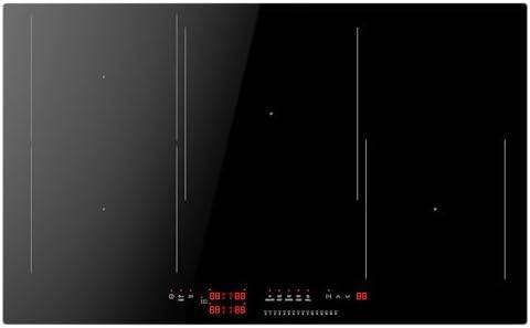 Amica Placa de inducción autosuficiente de 77 cm con control deslizante con sensor 14 niveles de potencia