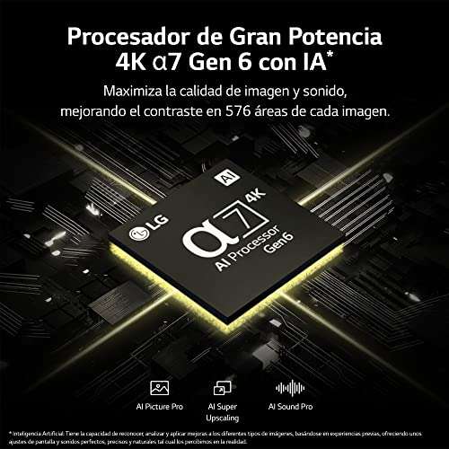 LG 75QNED816RE 75", 4K QNED, Smart TV, HDR10, webOS23, Procesador Alta Potencia, Dolby Digital Plus, Gaming, Alexa/Google Assistant