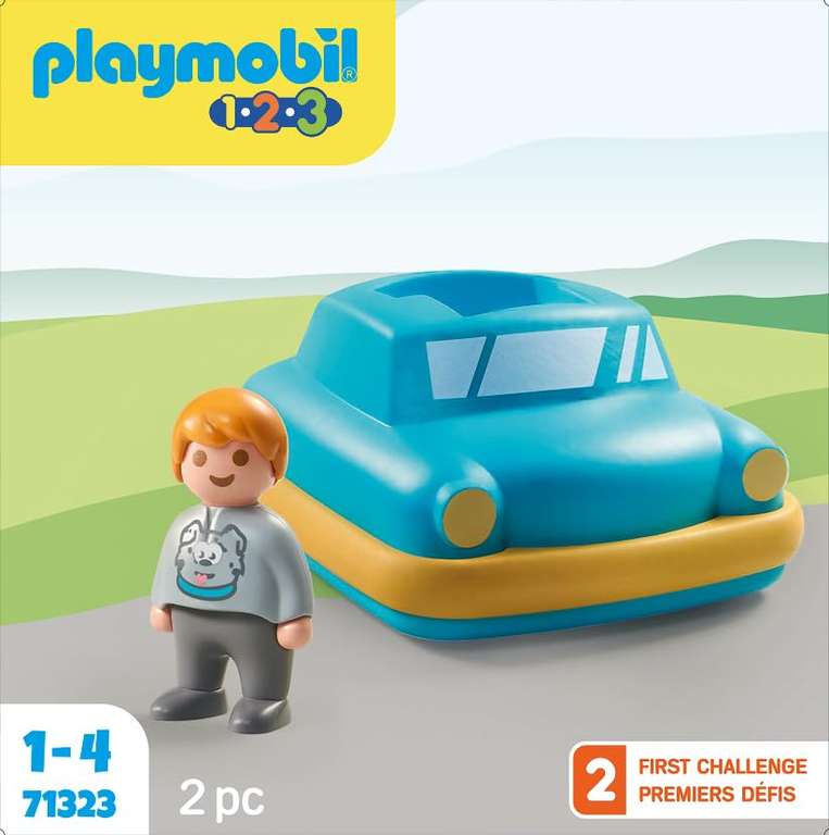 PLAYMOBIL Coche de Juguete Interactivo con Motor de Volante para Que los niños descubran Las Funciones básicas,