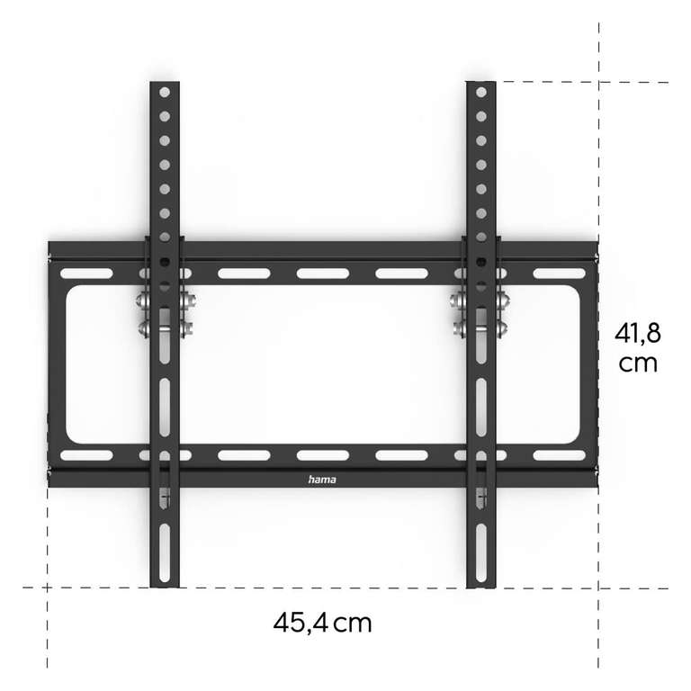Soporte de pared para televisores de hasta 35 kg (de 32" hasta 65"), Color Negro, Max. VESA 400 x 400