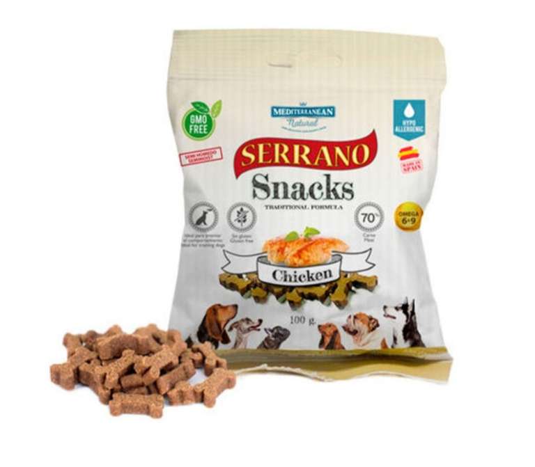 MEDITERRANEAN NATURAL Snacks Serrano Pollo para Perros