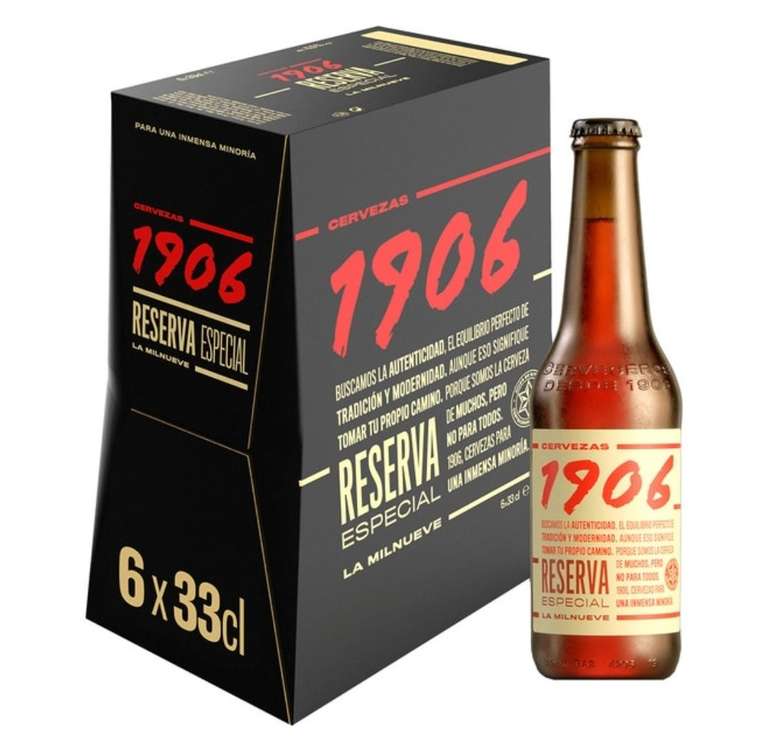 36 Botellines Cerveza rubia Reserva Especial (6xpack 6 botellas 33 cl)
