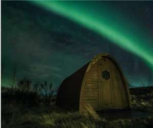 Camping Pods en Islandia Alojamiento ideal para ver Auroras Boreales + cancel. gratuita y sin pago por adelantado por solo 25€ (PxPm2)