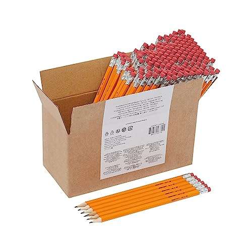 Amazon Basics - Lápices n.º 2 HB de madera, afilados, 30 Unidad || 150uds por 12€