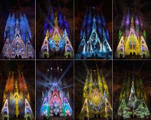 Iluminación de la fachada de la Sagrada Familia (Barcelona: actividad gratuita)