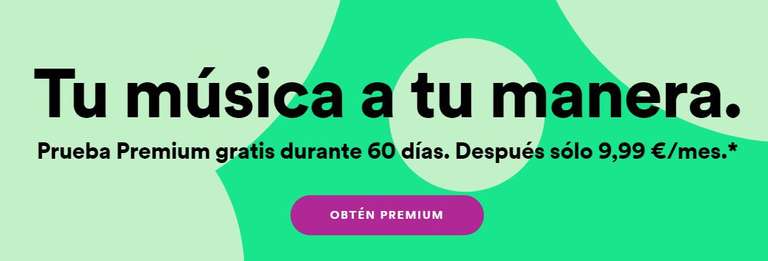 2 meses Spotify premium gratis