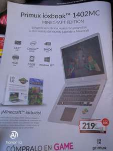Primux Lapbook + Minecraft en  oferta (5,5 euros devolucion tarjeta GAME).