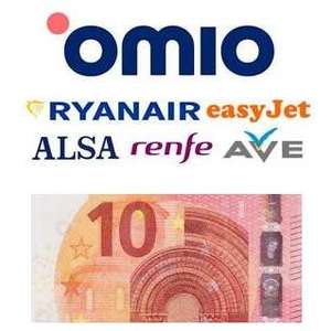 10€ GRATIS con Omio para viajar (vuelos, trenes, buses...)