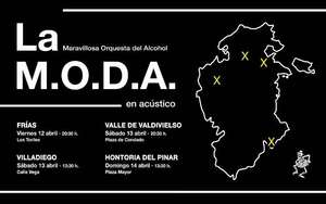 La M.O.D.A. (12-14 Abril): Concierto gratis en 4 localidades burgalesas para apoyar la cultura en el mundo rural