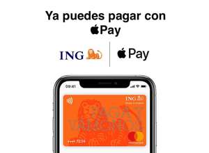 ACTUALIZADO: 5€ GRATIS cada vez al pagar con Apple Pay teniendo cuenta en ING