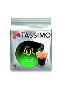 Café Tassimo L'OR Espresso Long Délicat [Pack de 5 x 16 = 80 cápsulas]