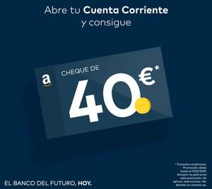 Consigue tu Cheque Amazon de 40€ con Openbank