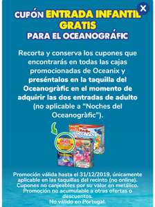 Entrada infantil gratis al oceanográfic de Valencia con tostarrica