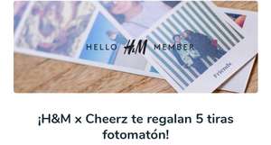 5 tiras de fotomatón gratis al ser miembro de H&M solo se paga el envío