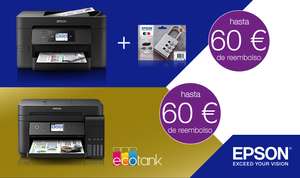 [REEMBOLSO] Impresoras EcoTank EPSON hasta 60€ de reembolso