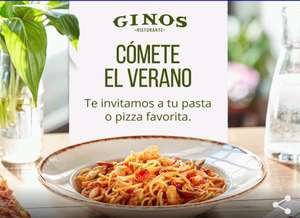 Gratis plato de pasta en Ginos al consumir 15€