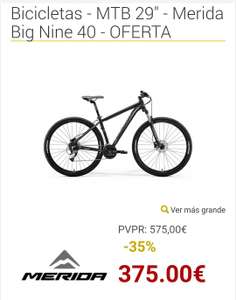Bicicleta- MTB 29- MeridaBig Nine 40