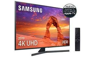 Samsung 4K UHD 2019 65RU7405 - Smart TV de 65", Ultra Dimming, HDR10+, Apple TV, compatible con Alexa