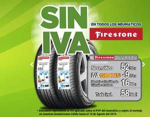 Neumáticos Firestone SIN IVA Aurgi